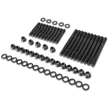 Imagem de DNA MOTORING Parafusos de cabeça de cilindro dianteiros de 12 pontos compatíveis com Windsor Small Block 5.8L 351 1969-1997, 190.000 PSI Resistência à tração, LEPOW-111