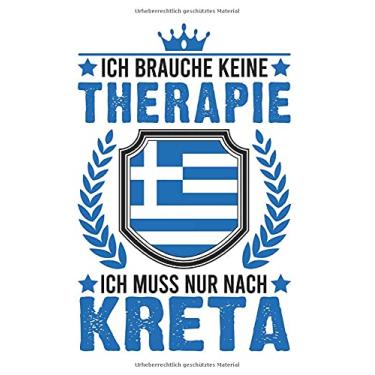Imagem de Kreta Notizbuch: Griechenland Therapie Urlaub Rhodos Kreta Reise / 6x9 Zoll / 120 gepunktete Seiten Seiten