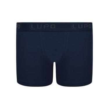 Imagem de Cueca Boxer Infantil Lupo 00150-002 Algodão T. P/GG, M, 2800, Marinho
