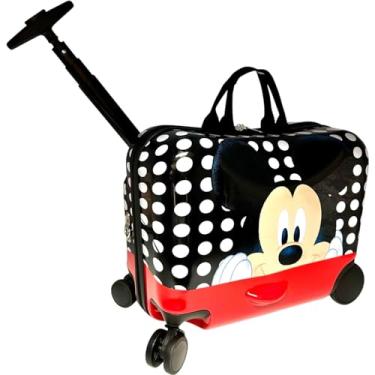 Imagem de Fast Forward Mala de viagem de 45,7 cm para crianças/bagagem de mão de reboque com rodas, Multicor, Large, Mickey Mouse