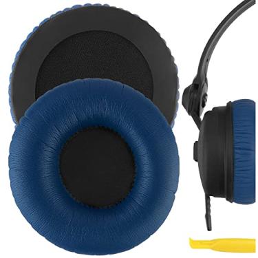Imagem de Geekria QuickFit Replacement Ear Pads for Sennheiser HD25 HD25SP HD25 Lite HD25 Plus HD25 Limited 75th Anniversary Edition Headphones Ear Cushions Ear Cups Cover Repair Parts (Blue)