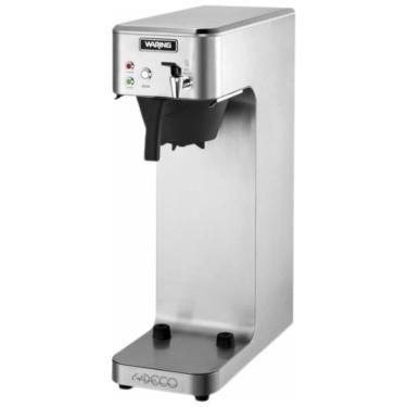 Imagem de Máquina para Café Coado Comercial em Aço Inoxidável 11,3L, com Torneira de Água Quente Encanado, Plugue de 5 a 15 Fases, 110V 1660W, Waring