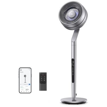 Imagem de Ventilador Pedestal com 6 Modos, 10 Velocidades, Temporizador 12H, Omnidirecional de 120°+ 85°, Controle Remoto, Voz e APP, 110V 36W, Dreo