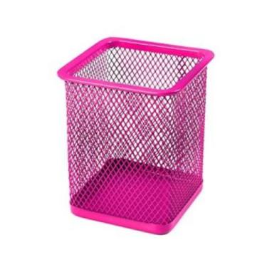 Imagem de Porta Caneta Lápis Porta Treco Organizador de Mesa Aramado Quadrado 10