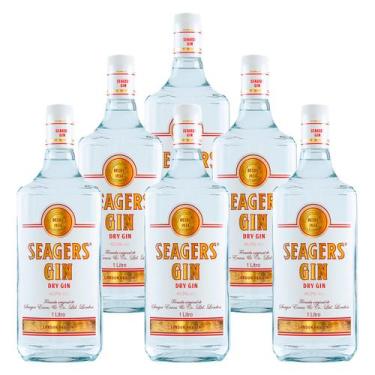 Imagem de Gin Nacional Seagers Dry Gin 1l 6 Unidades