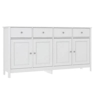 Imagem de Balcao Buffet 4 Portas 4 Gavetas 154 Cm R626 Branco Dtall Branco