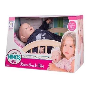 Imagem de Boneca Coleção Ninos Reborn Com Dentinho - Cotiplás