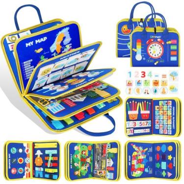 Imagem de Busy Board Montessori URMYWO (1 a 4 anos) - 12 Atividades Educativas