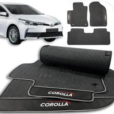 Imagem de Tapete Borracha Para Corolla 2018 e 2019 Proteção do Carpete e Assoalho
