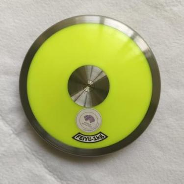 Imagem de FEIYU Girls Discuses 1 kg 72% de peso da borda com certificado mundial de atletismo - Arremessos de disco de rotação média para esportes ao ar livre Equipamento de arremesso de atletismo para