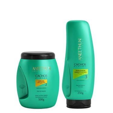Imagem de Aneethun Cachos System Kit Máscara Low & No Poo e Finalizador Ondas e 