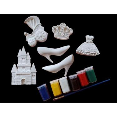 Imagem de Kit Pintura de Gesso Kids - Elsa (Frozen) - artesanal