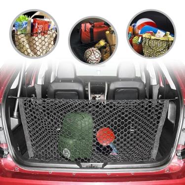 Imagem de Rede de carga de malha elástica estilo envelope para porta-malas Ford Edge SE SEL ST Titanium 2016 – 2022 – Organizadores e armazenamento de porta-malas premium – Rede de bagagem para SUV – Melhor organizador de carro para Ford Edge