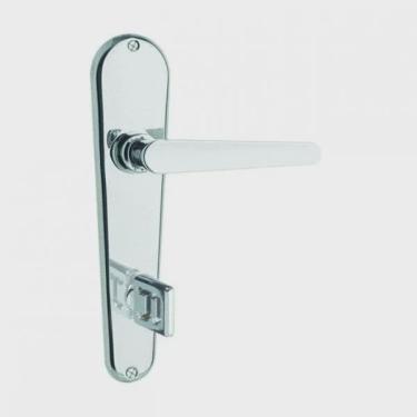 Imagem de Fechadura Francesa Com Espelho Cromado