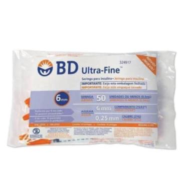 Imagem de Seringa Para Insulina 50Un 06 X 0,25 10Un Ultra-Fine - Bd