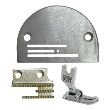 Imagem de Chapa De Agulha Dente e Calcador Para Tecido Médio Máquina de Costura Reta Industrial