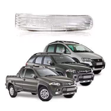 Imagem de Par Lente Pisca Seta Retrovisor Fiat Strada Adventure 2010