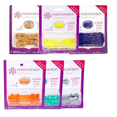 Imagem de Confidence - GaBBY Bow Daddy's Girl Design - Presilhas antiderrapantes patenteadas - Pacote com 70 - 7 cores de laço