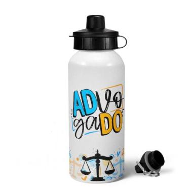 Imagem de Garrafa Squeeze MQ Profissões - Advogado - 600ml - JPS INFO