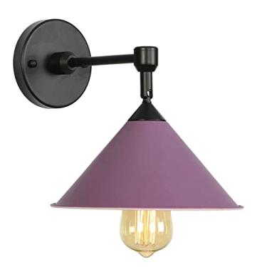 Imagem de HOSETEON Luminária de parede interna nórdica, parede de fundo de cor moderna, arandela criativa para quarto, luminária de montagem na parede Dection de cabeceira de corredor, quarto, lanterna de