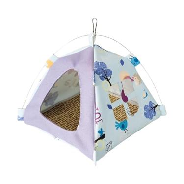 Imagem de WeiLaiKeQi Birds nest house pássaro pendurado redes, gaiola de gaiola de finch confortável câmara de para para papagaios de de punho, Sem Cortina de Porta