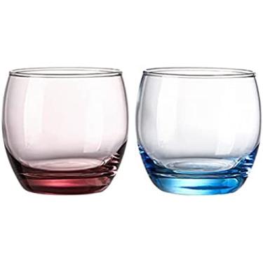 Imagem de Conjunto De Acessórios De Banheiro Vitrais Transparentes 1 Par De Copos De Banheiro Para Casais Copos Adequados Para Homestay Hotel Home Etc,8x8x8,5cm