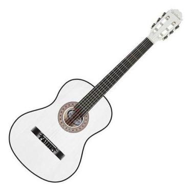 Imagem de Violão Estudante Queens Acústico Cordas Aço Branco - Queen's
