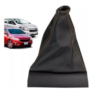 Imagem de Coifa Cambio Onix Prisma 2013 A 2019 Preta Linha Laranja - 5259374