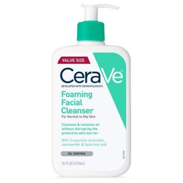 Imagem de Limpador Facial Espuma CeraVe - Removedor de Maquiagem para Pele Oleos
