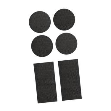 Imagem de Colaxi 6pcs Trampoline Patches kit de trampolim remendo rasgos e danifica peças peças auto -pegajas de reparo de fixação redonda retangular