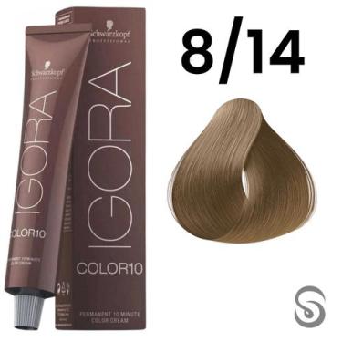 Imagem de Schwarzkopf Igora Color10 Coloração 10 8/4 Louro Claro Bege 60ml, UNIC