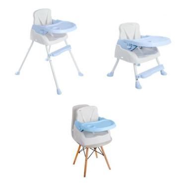 Imagem de Cadeira de Alimentação Bebê 3 em 1 Dobrável Styll Baby - Disney, Azul