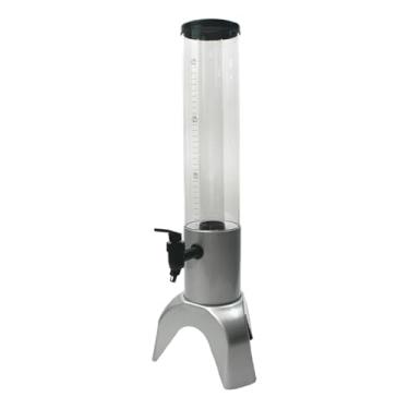 Imagem de Ioensy Dispensador de cerveja Tablop com tubo frio, dispensador de bebidas com suporte, Mimosa Tower, para externo, casa, Prata, 1.5l