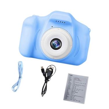 Imagem de BaotyJie Câmera infantil, câmera de vídeo, presente de aniversário portátil para 3-12 meninos garotas de vídeo câmeras selfie, infantil vídeo digital, Blue Double Record