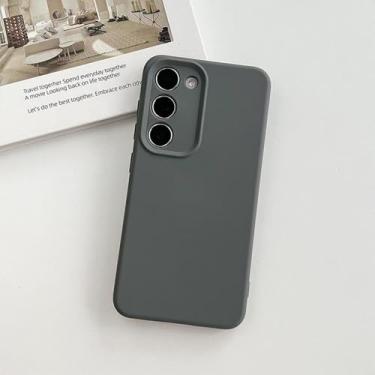 Imagem de Capa de silicone líquido macio de qualidade para Samsung Galaxy S24 S23 Plus S22 Ultra Lente protetora colorida, K, para Samsung S23Ultra