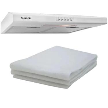 Imagem de 2 Filtros Para Coifa Exaustor Depurador Colormaq Suggar Branco - Vila 