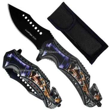 Imagem de Canivete Tático de Alta Performance com Cortador de Cabos e Quebra-Vid