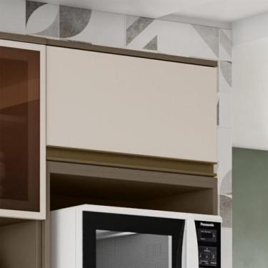 Imagem de Armário Aéreo Évelin II 1 PT Duna e Cristal 60 cm - Henn