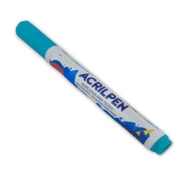 Imagem de Caneta Tecido Acrilex Acrilpen Azul Celeste 503 03940