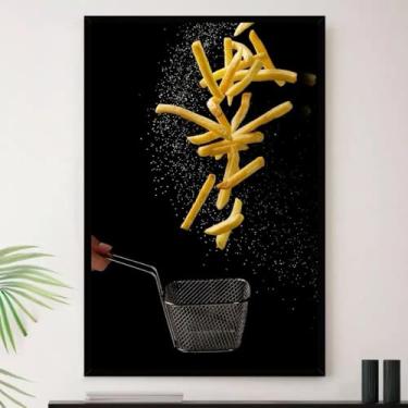 Imagem de Genérico, Quadro Batata Frita Lanchonete Lanche Decorativo A3 35x45cm