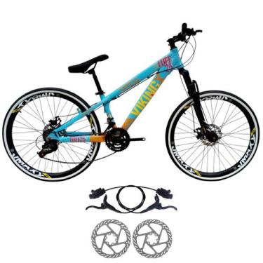 Imagem de Bicicleta Vikingx Tuff 25 Aluminio 24v Freio Hidraulico Suspensão Dian