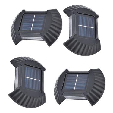 Imagem de Luminaria Solar Arandela De Parede Kit 4 Und Luz Segurança