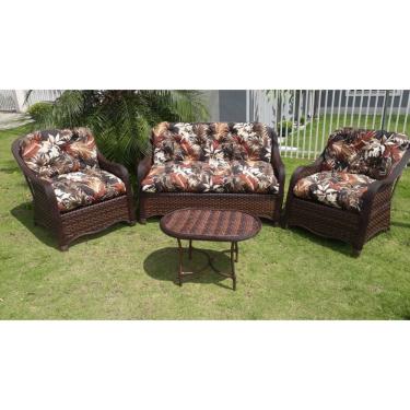 Imagem de Conjunto De Sofá Melo 1 Sofá + 2 Poltronas + 1 Mesa Centro