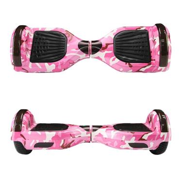 Imagem de Hoverboard Overboard Skate Elétrico Led Rosa Camuflado Nº8