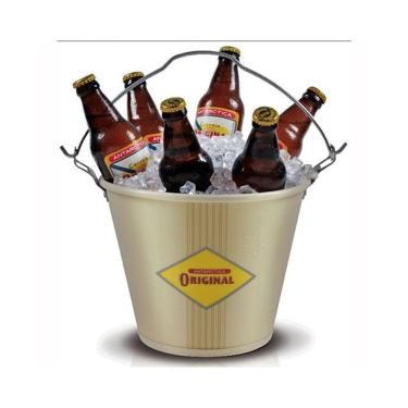 Imagem de Balde Para Cerveja Em Alumínio 5l Original Bege - Alumiart Falcão