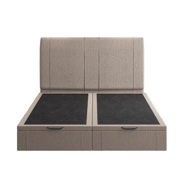 Imagem de Cama Flutuante Baú Space Queen Linho - Skybox Cor Marrom