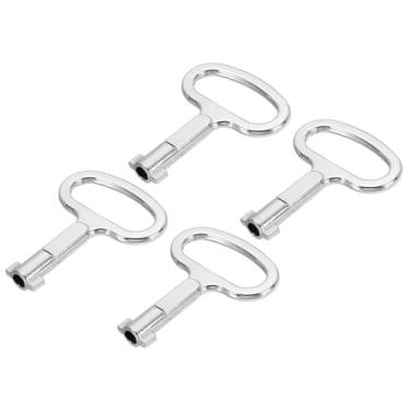 Imagem de PATIKIL Chave inglesa triangular, pacote com 4 chaves utilitárias universais, painel de soquete triangular, chave de armário para elevador, caixa de medidor de água a gás elétrico