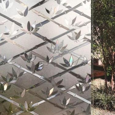 Imagem de Kit 2 Pelicula Eletrostatica 3D Vidro Mod. Bambu com Folhas - Open Sta