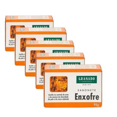 Imagem de Kit Sabonete Granado Enxofre 90g - 5 Unidades