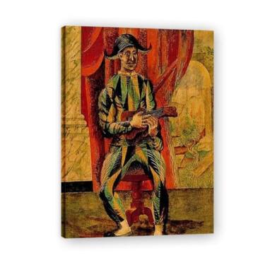 Imagem de Arlequim com guitarra Diego Rivera Murals – Arte de realismo socialista mexicano, muralista do século 1891, coleção clássica do museu de Nova York para decoração de casa 50 x 70 cm
